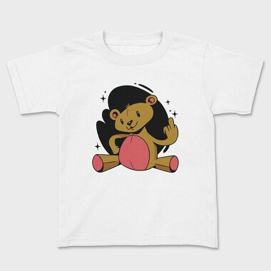 Rude Teddy Bear, Kids' T-Shirt
