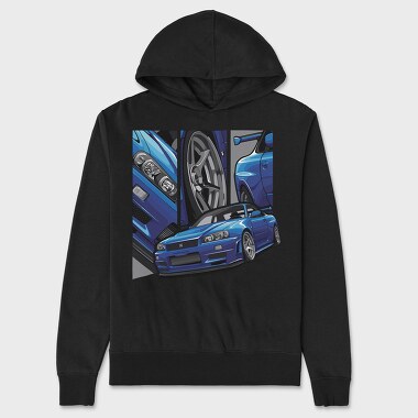 Skyline 2, Unisex Men's Hoodie