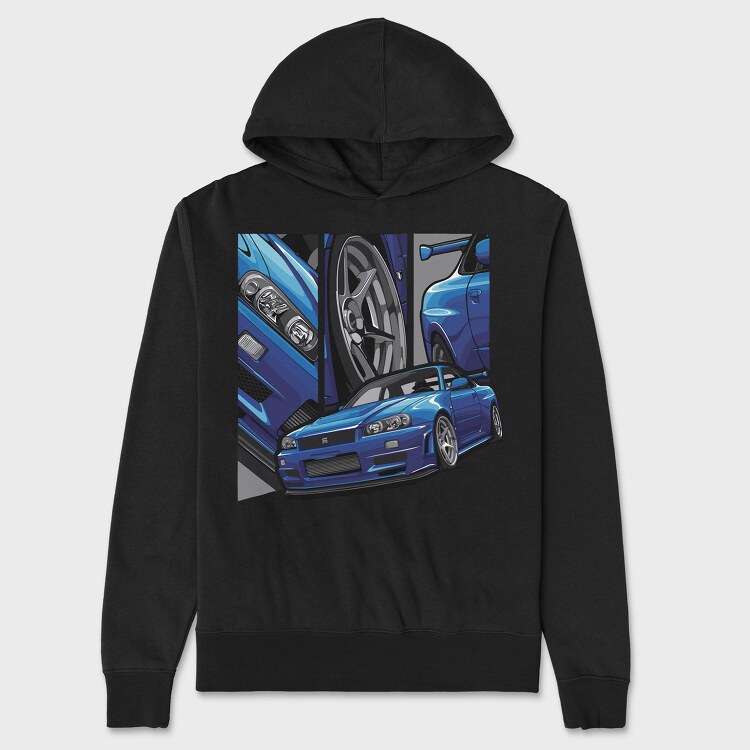 Skyline 2, Unisex Men's Hoodie