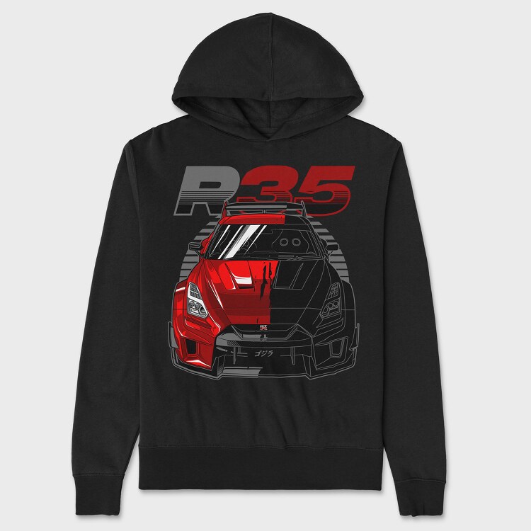 GTR R35 Liberty Walk Silhouette, Унисекс Мъжко Суичър