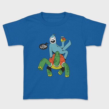 Kids' T-Shirt, Sloth Turtle Snail