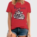 American Flag Skeleton Motocross Motorcycle, Unisex Men's T-Shirt