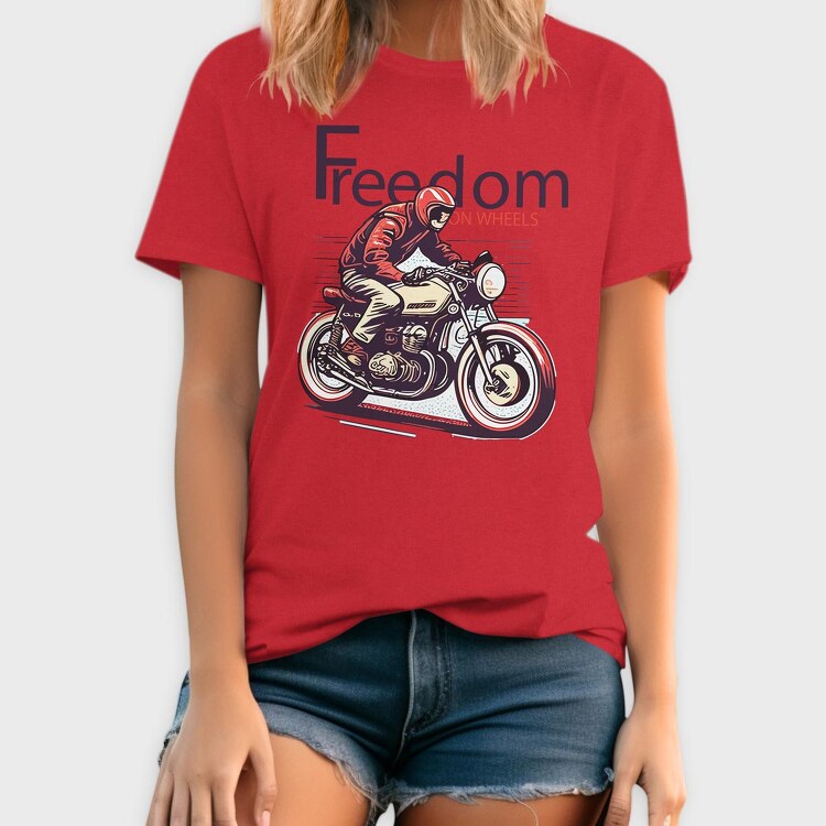 American Flag Skeleton Motocross Motorcycle, Unisex Men's T-Shirt
