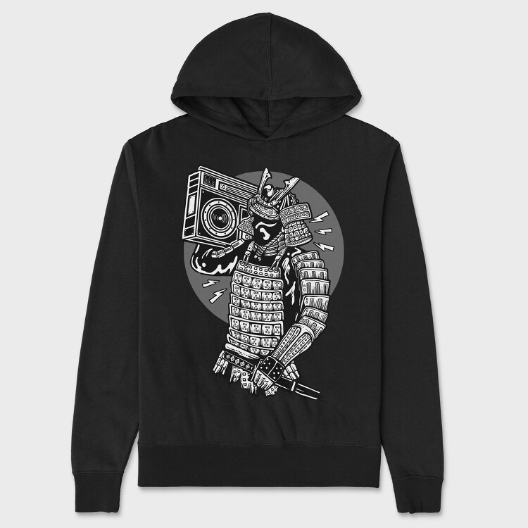Samurai Boombox, Unisex Men's Hoodie
