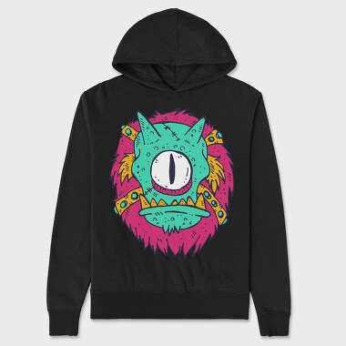 Monster Faces, Unisex Men's Hoodie