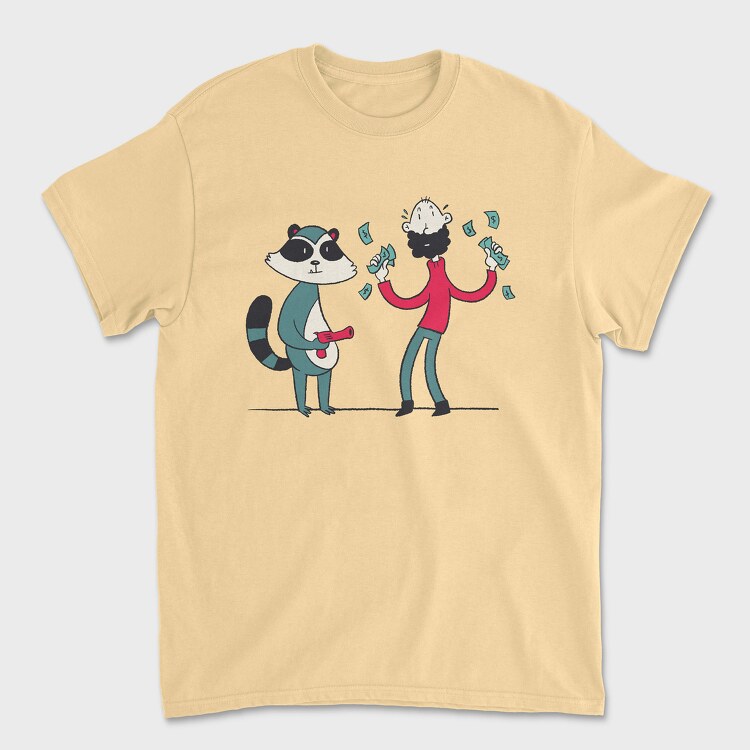 Raccoon Guy, Unisex Men's T-Shirt