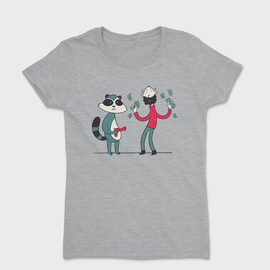 Women's T-Shirt, Raccoon Guy