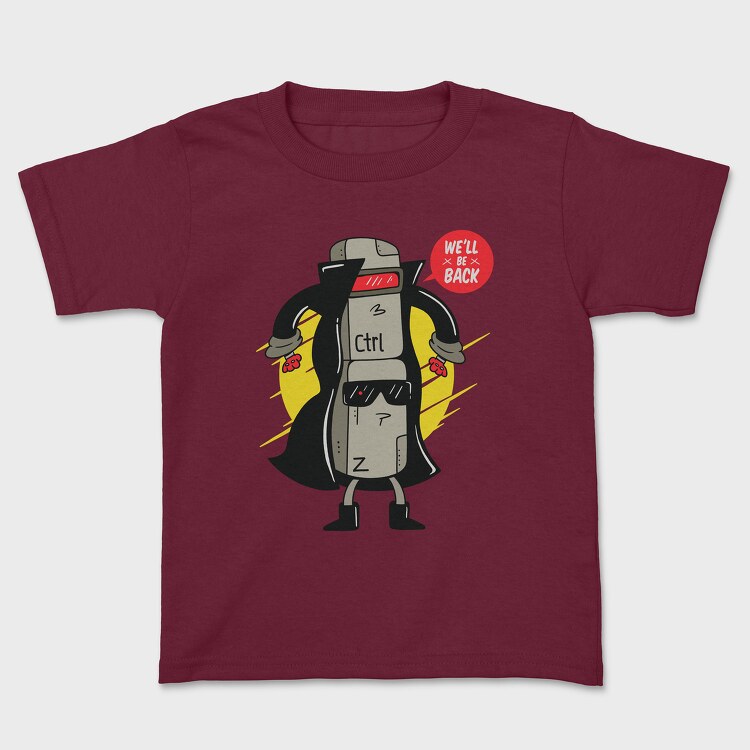 Ctrl Z Cyborg, Kids' T-Shirt