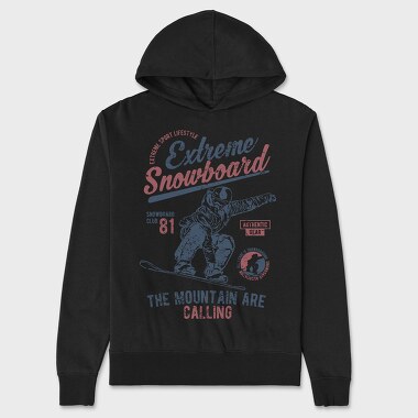 Extreme Snowboard, Unisex Men's Hoodie