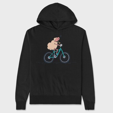 Bicicycle Sheep, Unisex Men's Hoodie