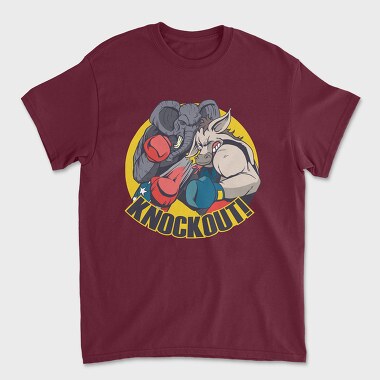 Elephant Donkey Knockout, Unisex Men's T-Shirt