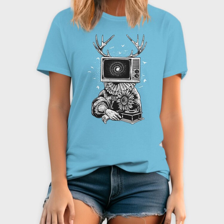 Freedom on Wheels Motorcycle Retro, Дамска Тениска