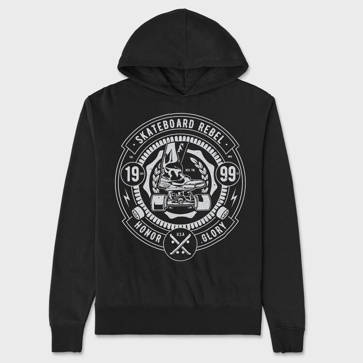 Skateboard Rebel, Unisex Men's Hoodie