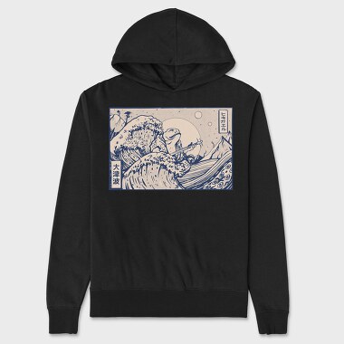 Ukiyowave Toad, Unisex Men's Hoodie