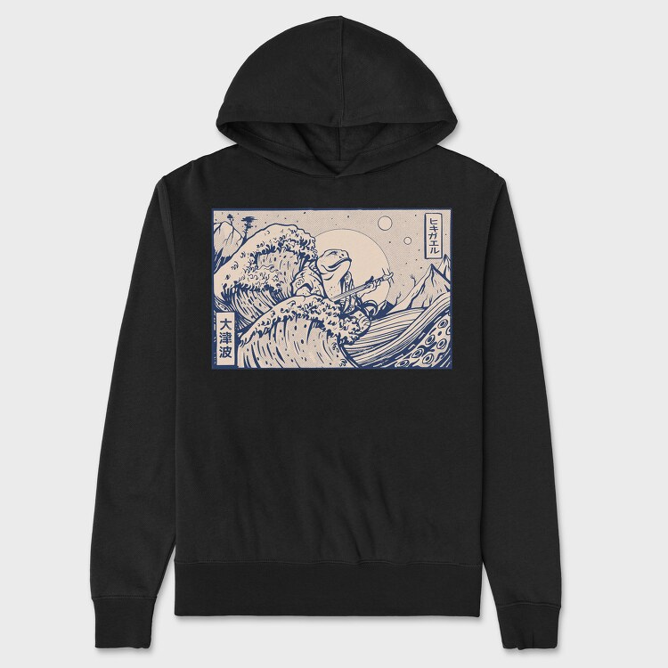 Ukiyowave Toad, Unisex Men's Hoodie