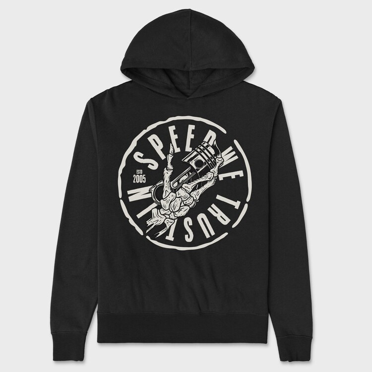 Skull Piston, Unisex Men's Hoodie