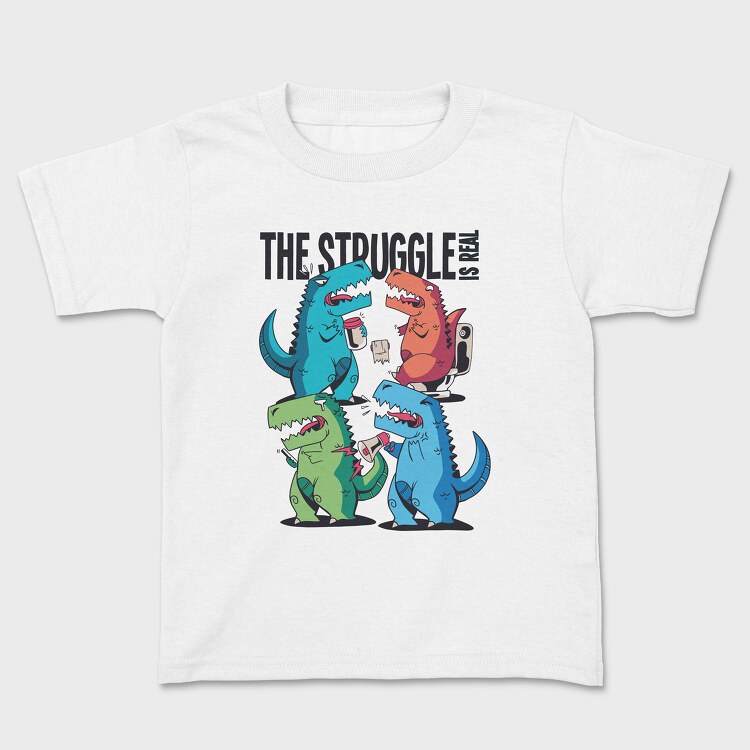Dino Problems, Kids' T-Shirt