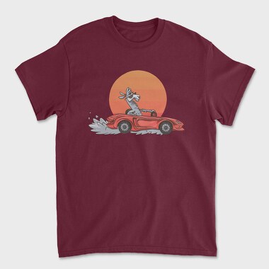Lama In The Car, Unisex Men's T-Shirt