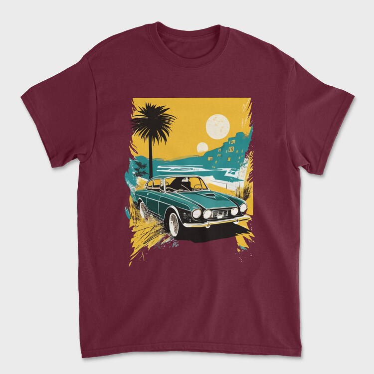 Racing Motorcycle Manga Style Iconic Classic, Unisex Men's T-Shirt