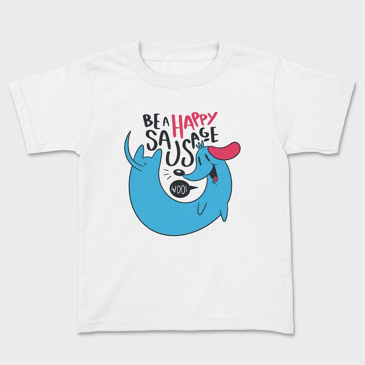 Happy Sausage, Kids' T-Shirt