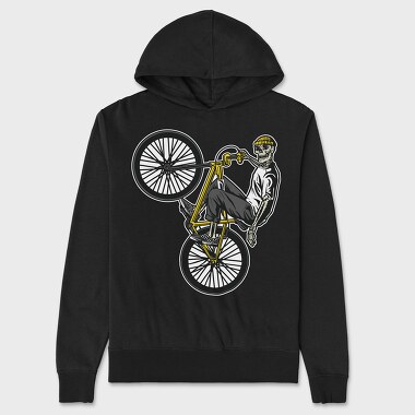Skeleton BMX, Unisex Men's Hoodie