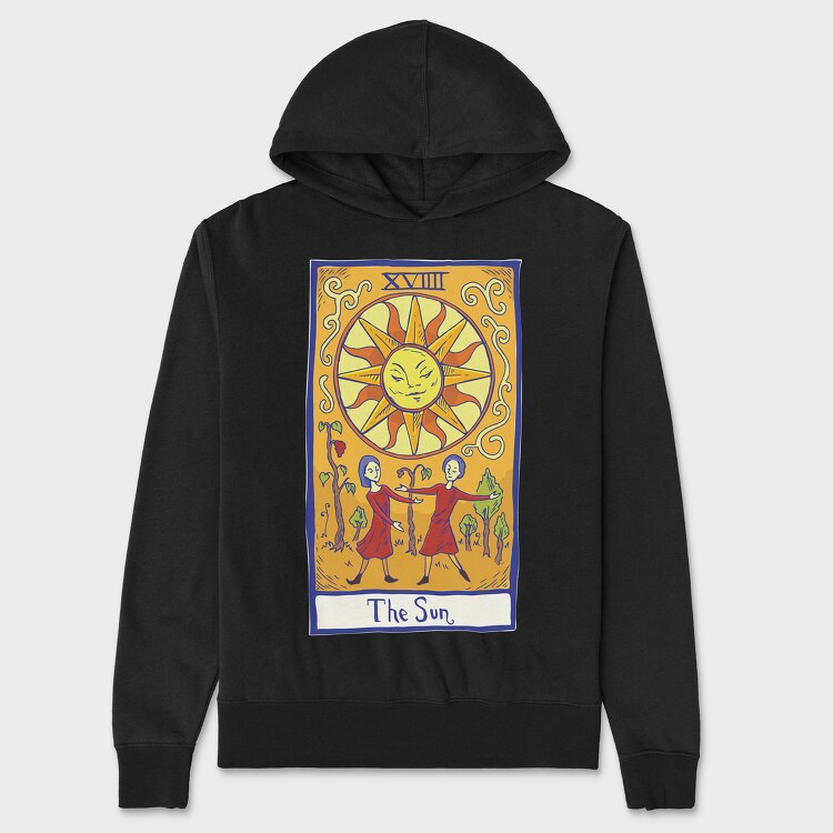 Tarot Card the Sun, Унисекс Мъжко Суичър
