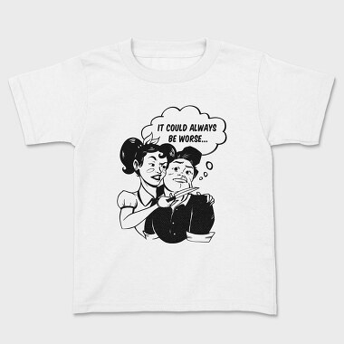 Woman Comic Knife, Kids' T-Shirt