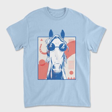Cool Horse, Unisex Men's T-Shirt