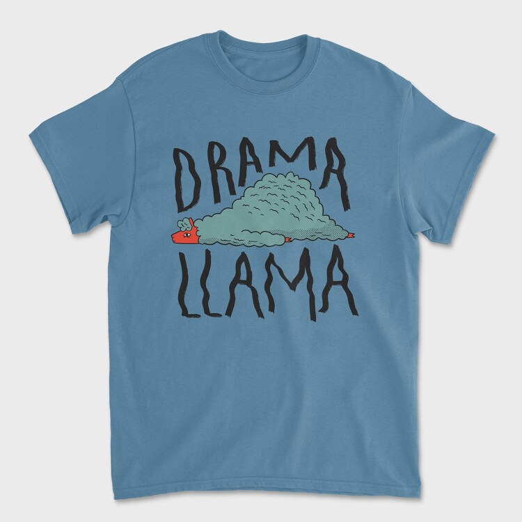 Drama Llama, Унисекс Мъжка Тениска