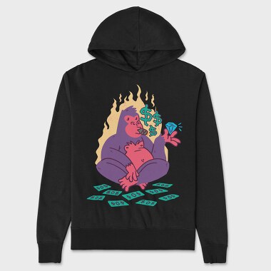 Pimp Gorilla, Unisex Men's Hoodie