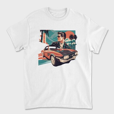 Auto Classic Luxury Landscape Palms, Unisex Men's T-Shirt
