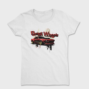 Women's T-Shirt, Beast on Wheels Muscle Car