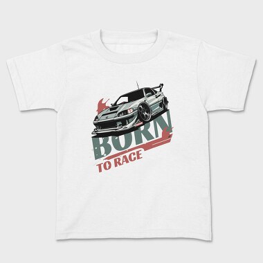 Car Jdm Japan Green Race, Kids' T-Shirt