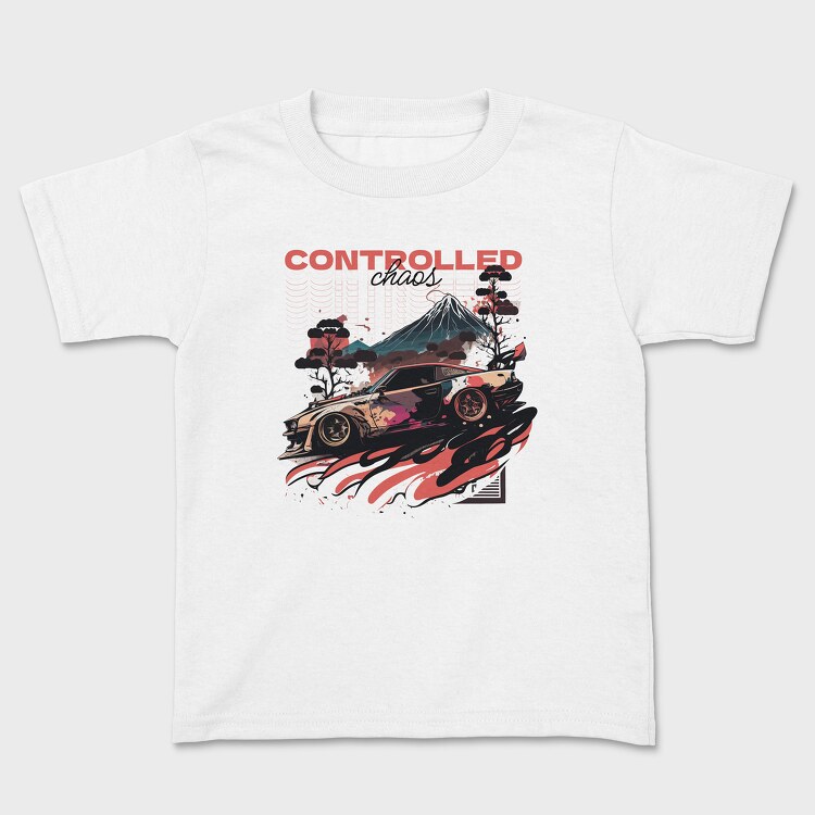 Car Jdm Japan Mountains Trees, Kids' T-Shirt