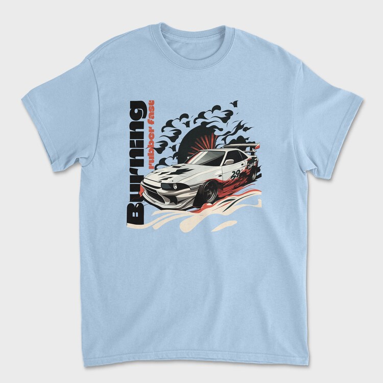 Car Jdm Japan Smoke, Унисекс Мъжка Тениска