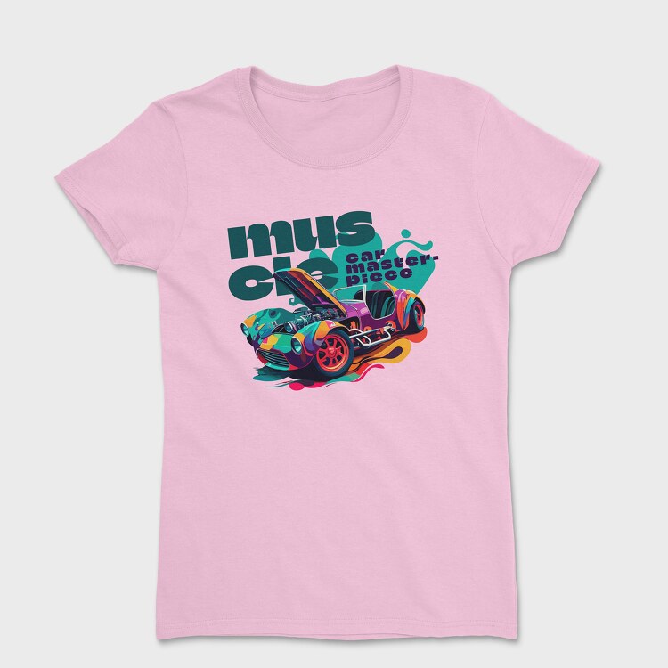Car Modified Engine Colorful, Women's T-Shirt