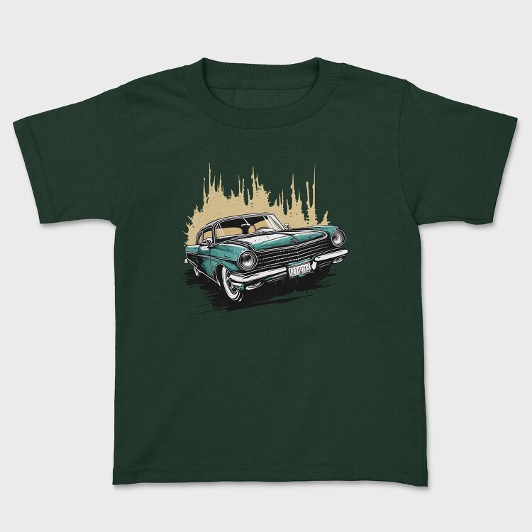 Classic Car Comic 2, Kids' T-Shirt