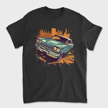 Classic Car Comic, Unisex Men's T-Shirt