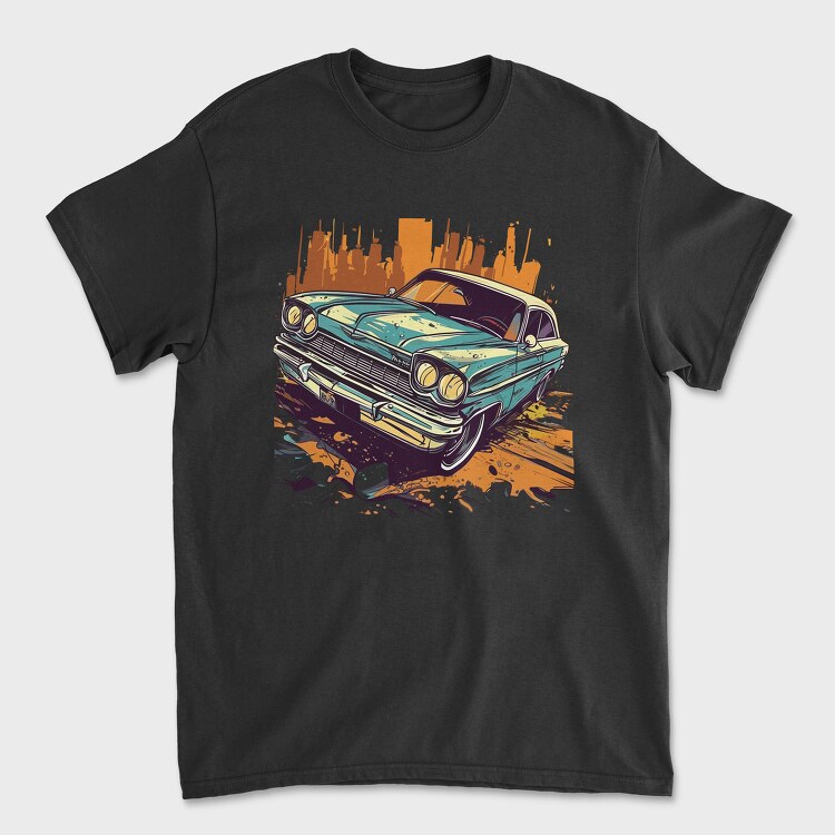 Classic Car Comic, Унисекс Мъжка Тениска