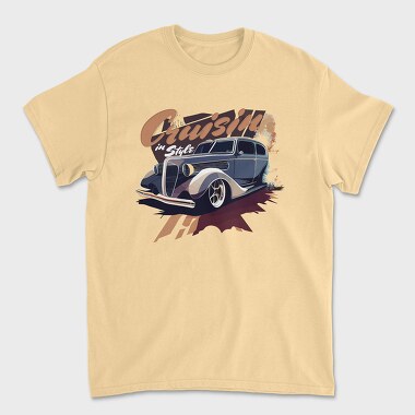 Classic Car Cruisin in, Unisex Men's T-Shirt