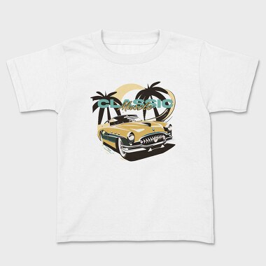 Classic Car Trees Summer, Kids' T-Shirt