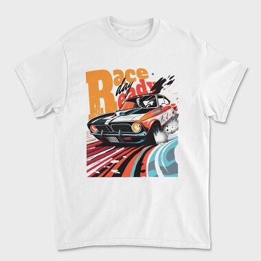 Classic Racing Car Comic, Unisex Men's T-Shirt