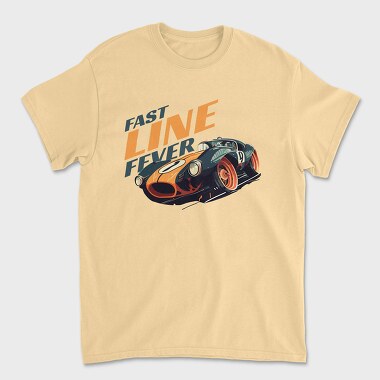 Classic Racing Car Fast Line Fever, Unisex Men's T-Shirt