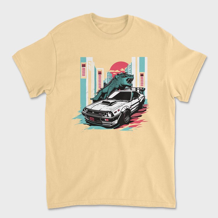 Custom Car Dragon City, Унисекс Мъжка Тениска