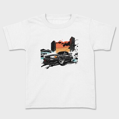 Custom Classic Car Sunset, Kids' T-Shirt
