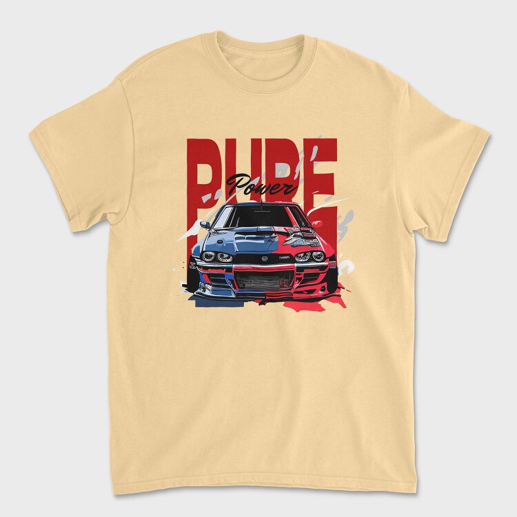 Customized Dual Color Car Front View, Unisex Men's T-Shirt