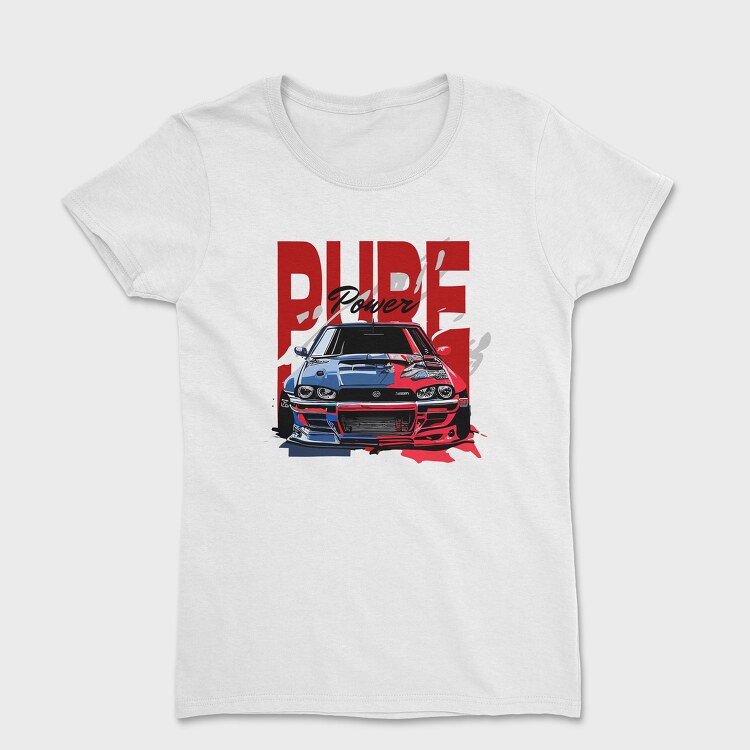 Customized Dual Color Car Front View, Women's T-Shirt