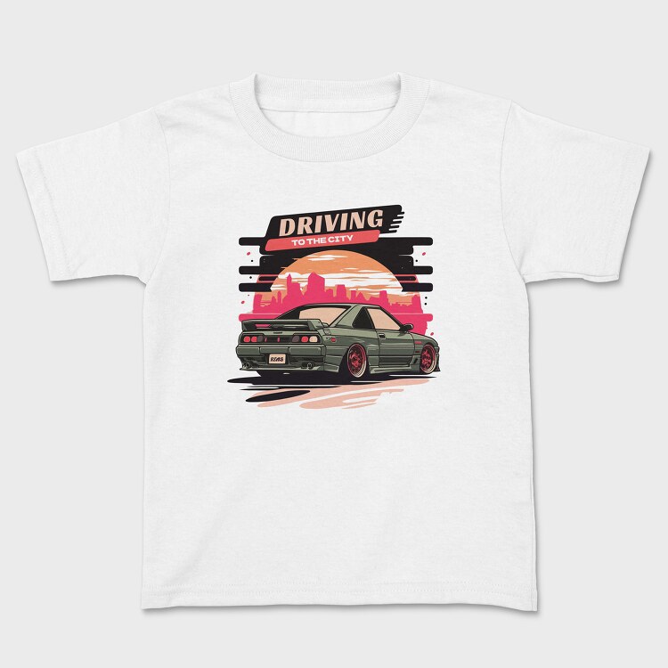 Driving to Car Jdm Japan, Kids' T-Shirt