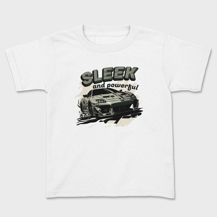 Elegant Powerful Super Sports Car, Kids' T-Shirt