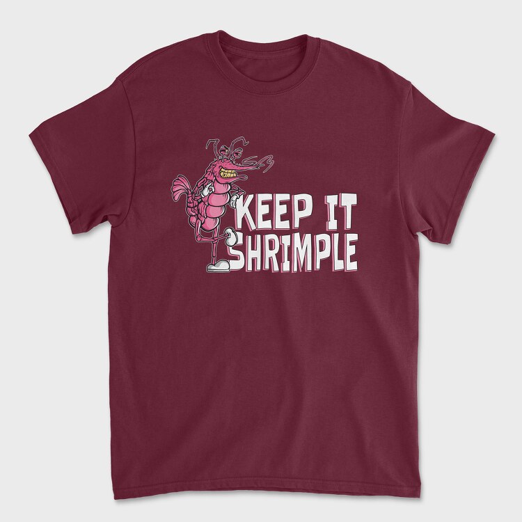 Keep It Shrimple, Unisex Men's T-Shirt